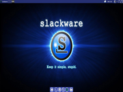 Xfce Slackware 14.2 com tema azul - Primeira parte...